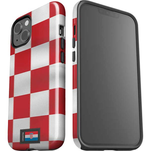 Croatia Soccer Flag iPhone 14 Plus Impact Case